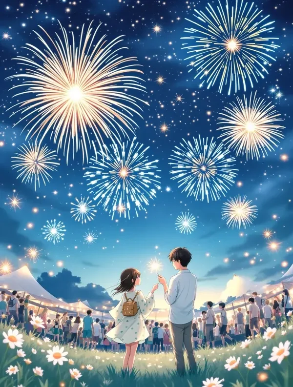 夏日祭的烟花 漫画封面